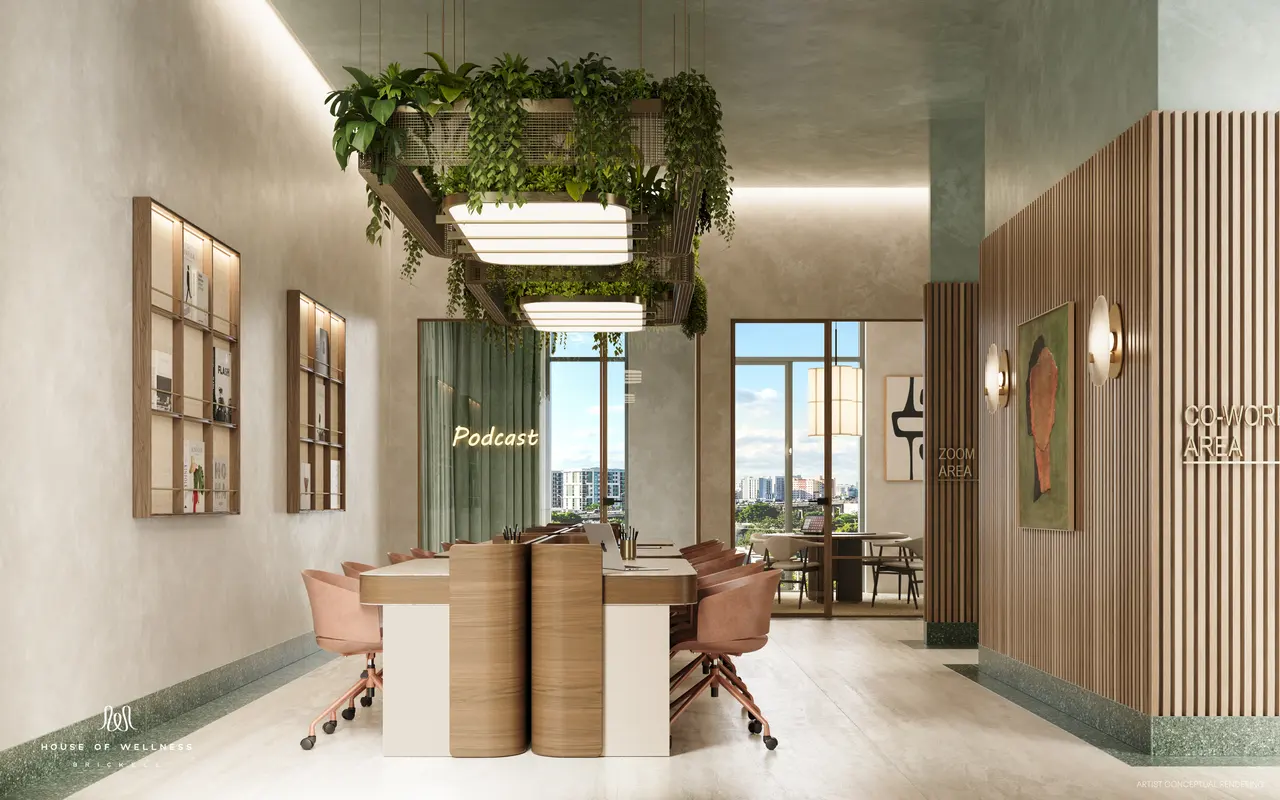 Espacio de coworking de House of Wellness