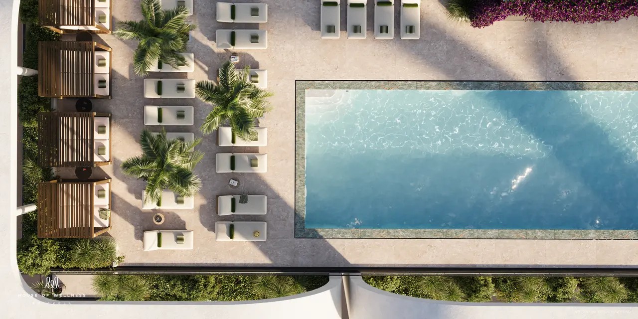 Piscina rooftop de House of Wellness — Brickell, Miami